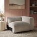 Modway Auren Lattice Bouclé Upholstered Modular Right-Facing Arm Chair in Fog - lifestyle view 19