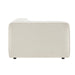Modway Auren Lattice Bouclé Upholstered Modular Left-Facing Arm Chair in Cream - angled view