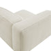 Modway Auren Lattice Bouclé Upholstered Modular Left-Facing Arm Chair in Cream - lifestyle view