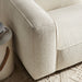 Modway Auren Lattice Bouclé Upholstered Modular Left-Facing Arm Chair in Cream - lifestyle view 18