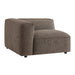 Modway Auren Lattice Bouclé Upholstered Modular Left-Facing Arm Chair in Earth - front view