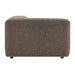 Modway Auren Lattice Bouclé Upholstered Modular Left-Facing Arm Chair in Earth - angled view