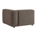 Modway Auren Lattice Bouclé Upholstered Modular Left-Facing Arm Chair in Earth - side view