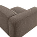 Modway Auren Lattice Bouclé Upholstered Modular Left-Facing Arm Chair in Earth - lifestyle view