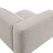 Modway Auren Lattice Bouclé Upholstered Modular Left-Facing Arm Chair in Fog - lifestyle view