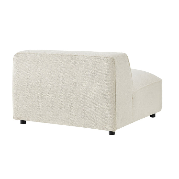 Modway Auren 5 Piece Lattice Bouclé Upholstered Modular Corner Sectional - lifestyle view 16