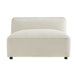Modway Auren Lattice Bouclé Upholstered Modular Armless Chair in Cream - detail view