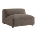 Modway Auren Lattice Bouclé Upholstered Modular Armless Chair in Earth - front view