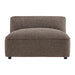 Modway Auren Lattice Bouclé Upholstered Modular Armless Chair in Earth - detail view