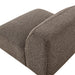 Modway Auren Lattice Bouclé Upholstered Modular Armless Chair in Earth - lifestyle view