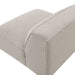 Modway Auren Lattice Bouclé Upholstered Modular Armless Chair in Fog - lifestyle view
