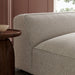 Modway Auren Lattice Bouclé Upholstered Modular Armless Chair in Fog - lifestyle view 16