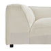 Modway Auren Lattice Bouclé Upholstered Modular Corner Chair in Cream - detail view