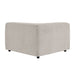 Modway Auren Lattice Bouclé Upholstered Modular Corner Chair in Fog - side view