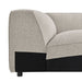 Modway Auren Lattice Bouclé Upholstered Modular Corner Chair in Fog - detail view