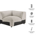 Modway Auren Lattice Bouclé Upholstered Modular Corner Chair in Fog - dimensions and specifications
