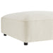 Modway Auren Lattice Bouclé Upholstered Ottoman in Cream - side view