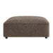 Modway Auren Lattice Bouclé Upholstered Ottoman in Earth - angled view