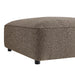 Modway Auren Lattice Bouclé Upholstered Ottoman in Earth - side view