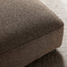 Modway Auren Lattice Bouclé Upholstered Ottoman in Earth - lifestyle view