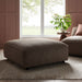 Modway Auren Lattice Bouclé Upholstered Ottoman in Earth - lifestyle view 18