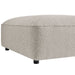 Modway Auren Lattice Bouclé Upholstered Ottoman in Fog - side view