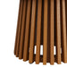 Modway Lane 31 Inch Round Outdoor Teak Wood Coffee Table in Natural - detail view