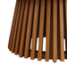 Modway Lane 39 Inch Round Outdoor Teak Wood Coffee Table in Natural - detail view