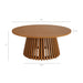 Modway Lane 39 Inch Round Outdoor Teak Wood Coffee Table in Natural - dimensions and specifications 8