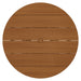 Modway Lane 39 Inch Round Outdoor Teak Wood Dining Table in Natural - side view