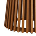 Modway Lane 47 Inch Round Outdoor Teak Wood Dining Table in Natural - detail view