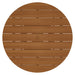 Modway Lane 55 Inch Round Outdoor Teak Wood Dining Table in Natural - side view