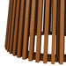 Modway Lane 55 Inch Round Outdoor Teak Wood Dining Table in Natural - detail view