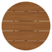 Modway Lane 31 Inch Round Outdoor Teak Wood Bar Table in Natural - side view