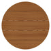 Modway Lane 35 Inch Round Outdoor Teak Wood Bar Table in Natural - side view