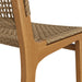 Modway Rowe Outdoor Teak Wood Counter Chairs Set of 2 in Natural - lifestyle view 6