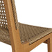 Modway Rowe Outdoor Teak Wood Bar Chairs Set of 2 in Natural - lifestyle view 6