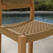 Modway Reed 40 Inch Outdoor Outdoor Teak Wood Counter Stool in Natural - lifestyle view 6