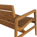 Modway Hayden 56 Inch Outdoor Teak Wood Loveseat in Natural - lifestyle view