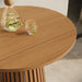 Modway Rowe 3-Piece Outdoor Teak Wood Bar Set in Natural - side view