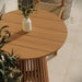 Modway Reed 5-Piece Outdoor Teak Wood Bar Set in Natural - angled view