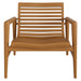 Modway Hayden Outdoor Teak Wood Armchairs Set of 2 in Natural - angled view