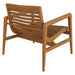 Modway Hayden Outdoor Teak Wood Armchairs Set of 2 in Natural - detail view