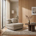 Modway Jubilee Upholstered Modular Armless Chair in Linen - lifestyle view 17