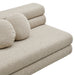 Modway Jubilee Upholstered Modular Armless Loveseat in Linen - lifestyle view