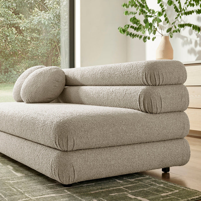 Modway Jubilee Upholstered Modular Armless Loveseat in Linen - lifestyle view 11