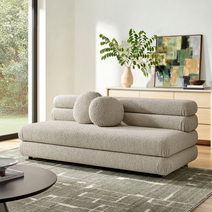Modway Jubilee Upholstered Modular Armless Loveseat in Linen - lifestyle view 13