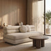 Modway Jubilee Upholstered Modular Armless Loveseat in Linen - lifestyle view 17