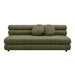 Modway Jubilee Upholstered Modular Armless Loveseat in Olive - detail view