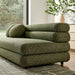Modway Jubilee Upholstered Modular Armless Loveseat in Olive - lifestyle view 12